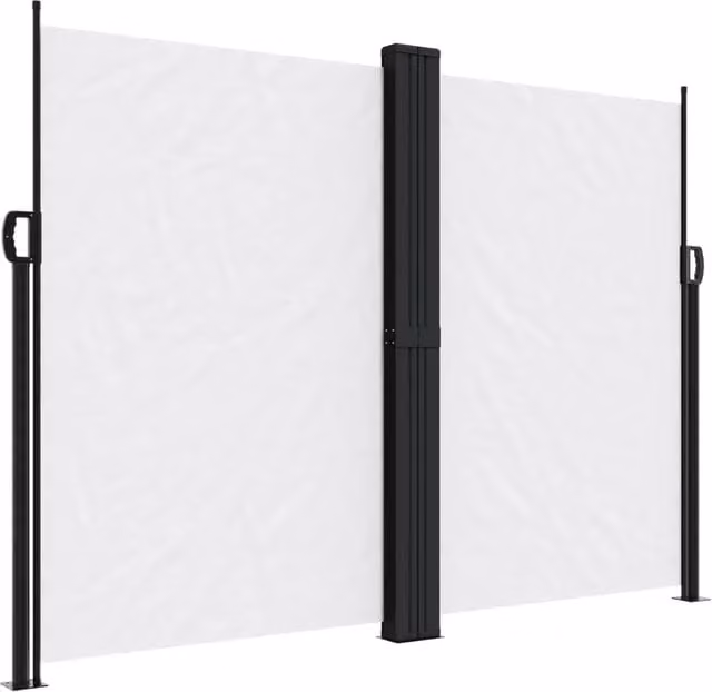 Tenda da Sole | Tenda parasole Laterale Retrattile Bianca 180x1200 cm