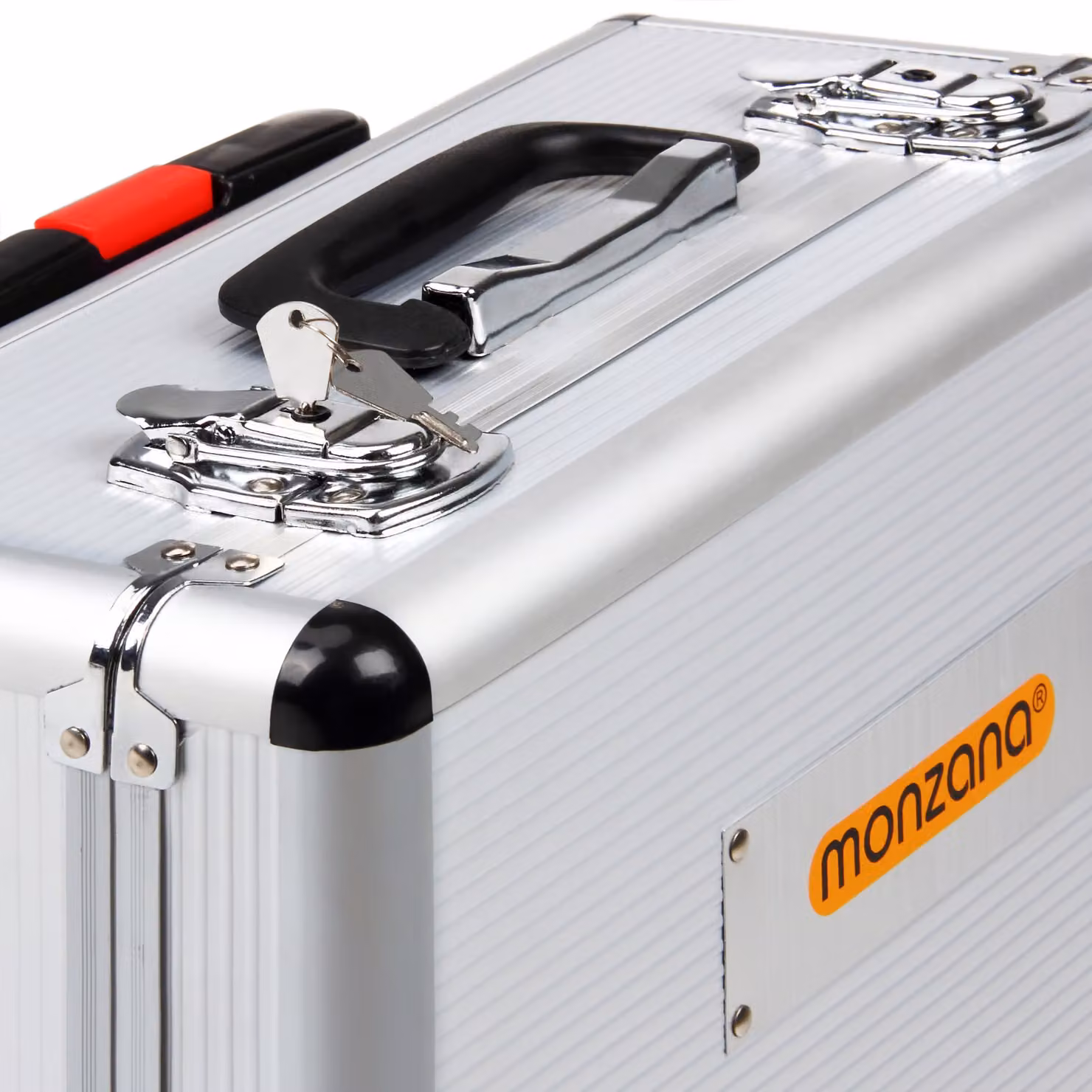 Valigetta attrezzi trolley Monzana in alluminio argento con 899 pezzi, chiudibile e arrotolabile, L/P/H: 50 x 37 x 23 cm – 3