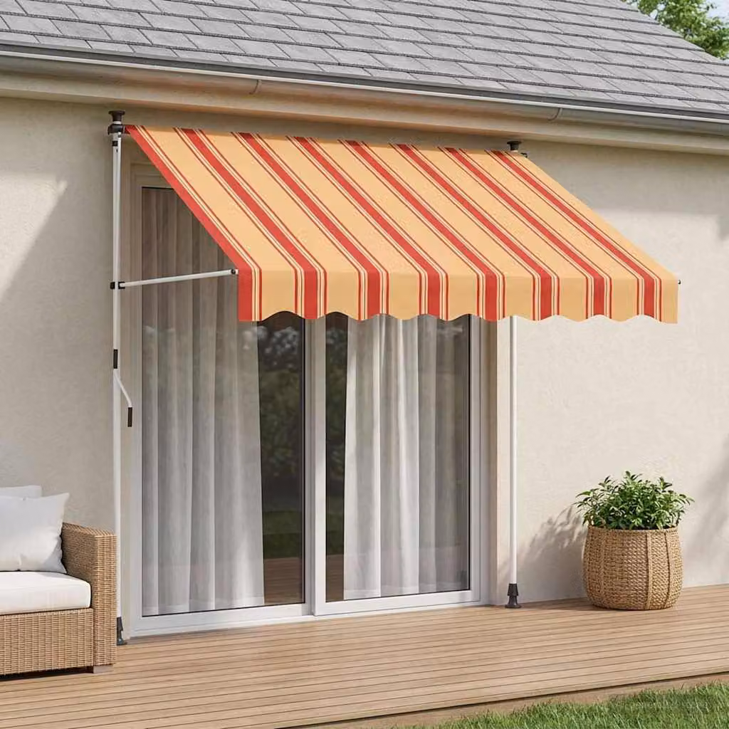 Tenda retrattile manuale vidaXL multicolore in poliestere L: 250 cm, P: 115 cm, H: 300 cm