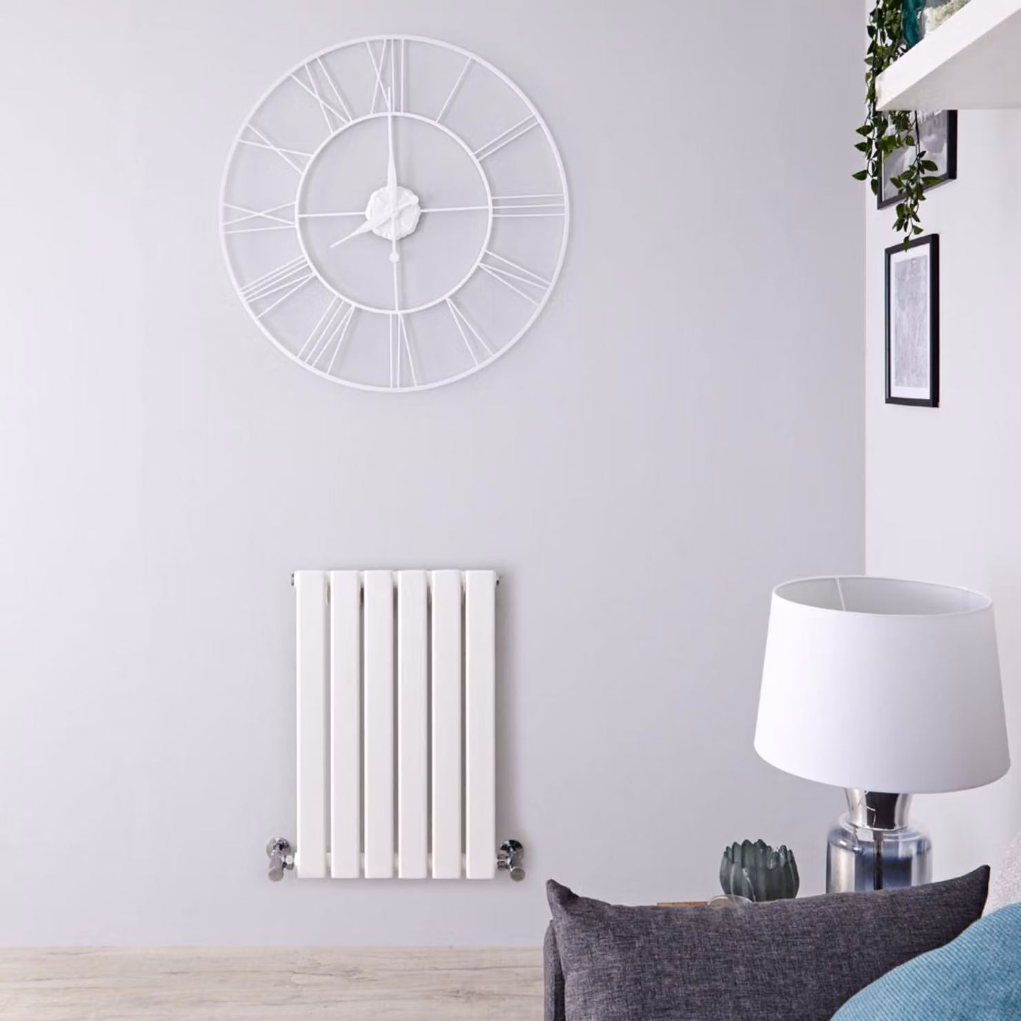Radiatore Orizzontale di Design Bianco - 300W - 635 x 420mm - Delta