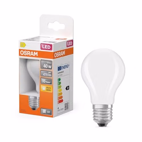 Lampadina LED Osram Star Classic A40 Filamento Luce Calda E27