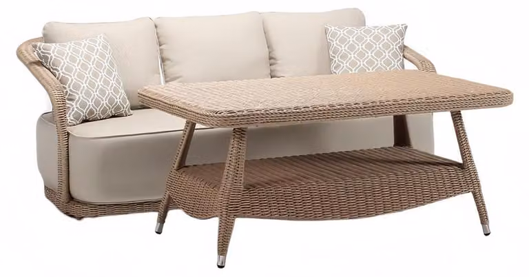 Rattanmöbel Gartenmöbel Sofagarnitur Terrasse Set Lounge Balkon Outdoor 2tlg.