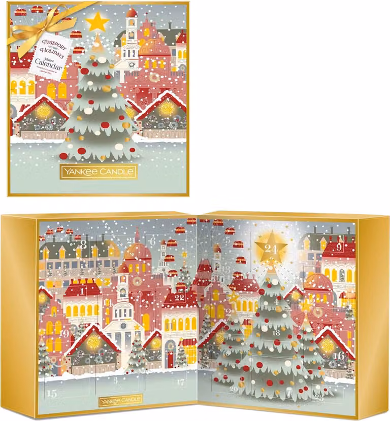 Yankee Candle Adventskalender Buch Passaporto per le Feste