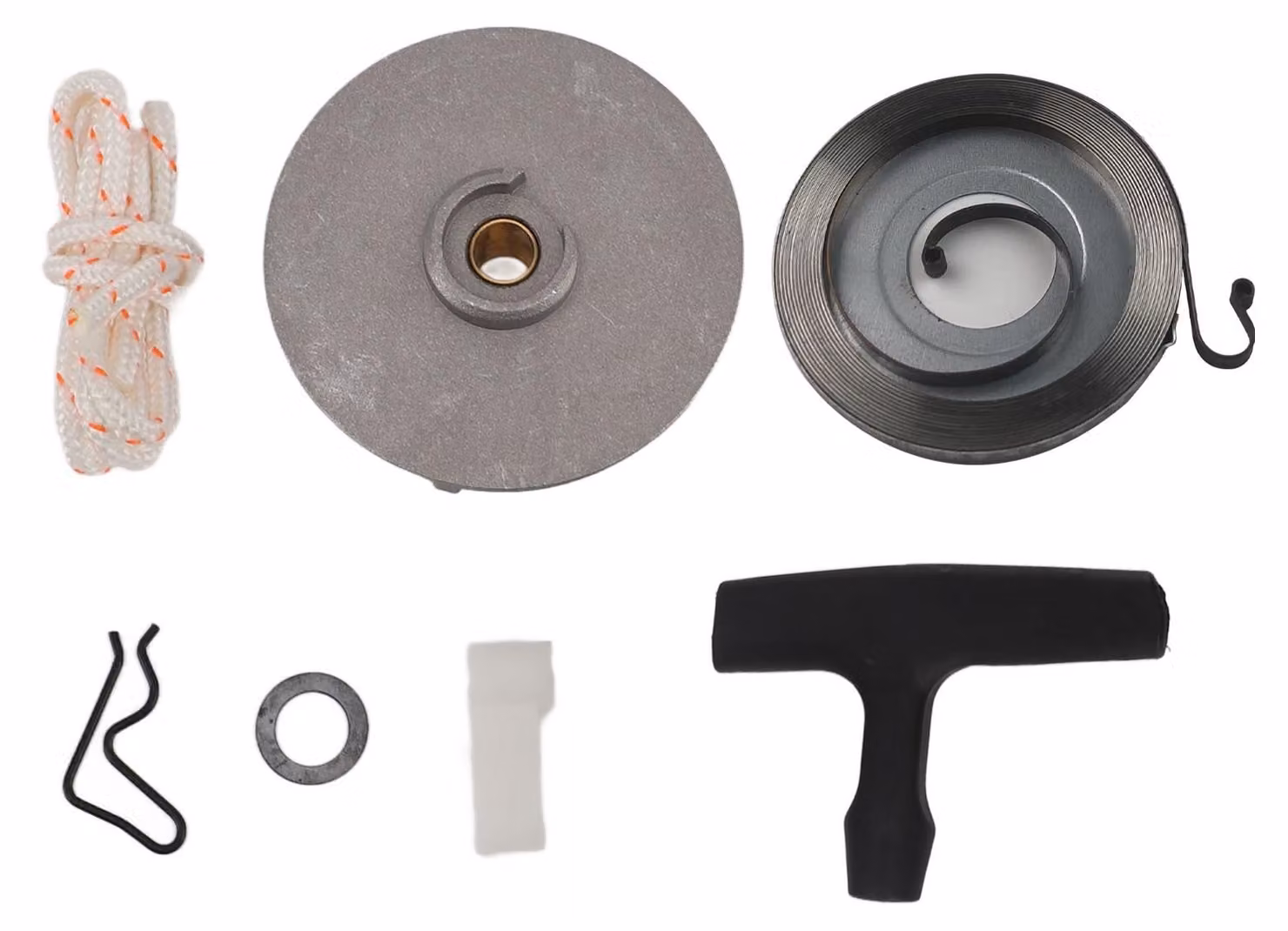 Kit di avviamento per motosega, kit di riparazione per la frizione di ritorno, componenti durevoli e facili da installare per modelli TS350, 038, 041, MS380, MS381