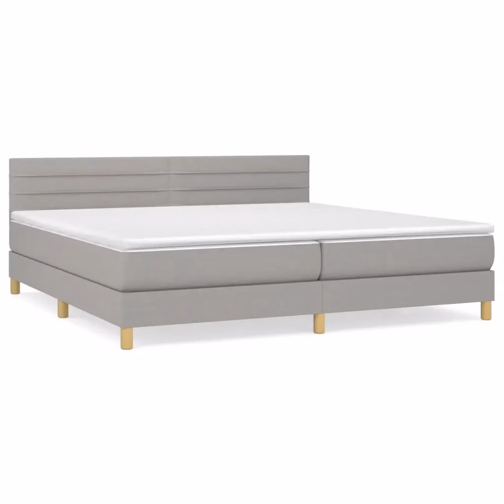 Letto Ibrido con Materasso vidaXL Grigio e Bianco L: 200 cm, P: 200 cm, H: 203 cm – 2