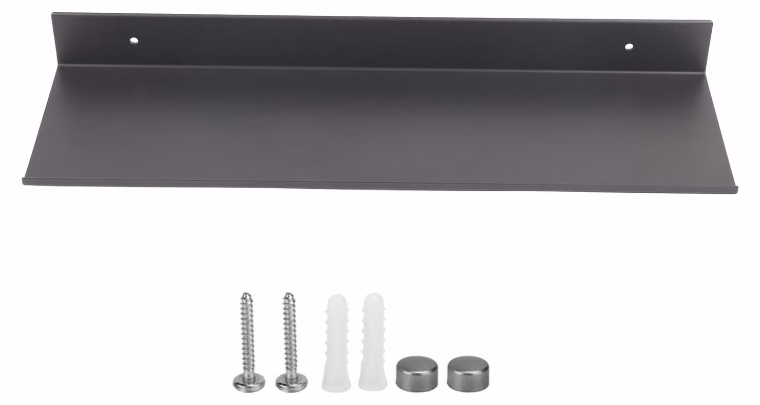 Ripiano da bagno da montare a parete, scaffali in alluminio per ambienti, organizer, bagno, doccia, accessori, 40 cm