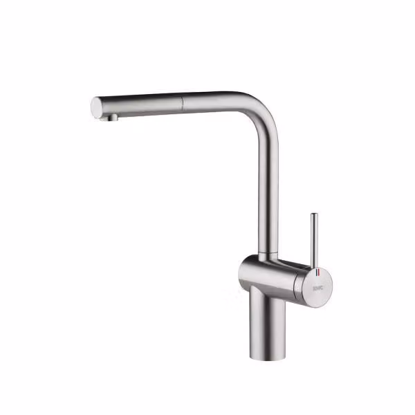 KWC Livello 2E, miscelatore per lavello, acciaio inox, alta pressione