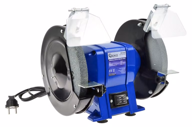 Smerigliatrice da banco doppia professionale 350 W 200 × 20 × 16 mm Geko