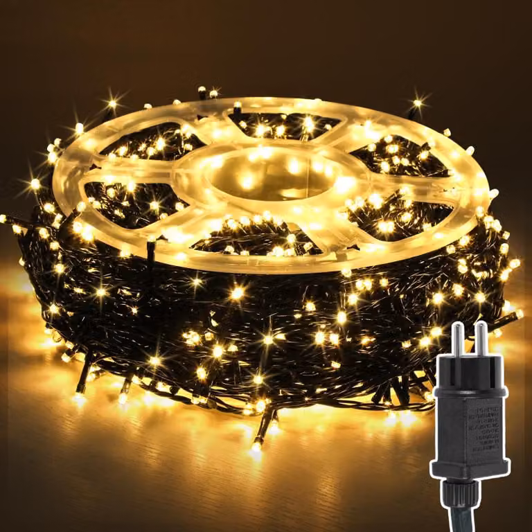 Jayseuw LED luci fiabesche 200m 2000LED luci fiabesche con 8 modalità luci fiabesche all'aperto per interni Natale matrimonio festa decorazione giardino bianco caldo