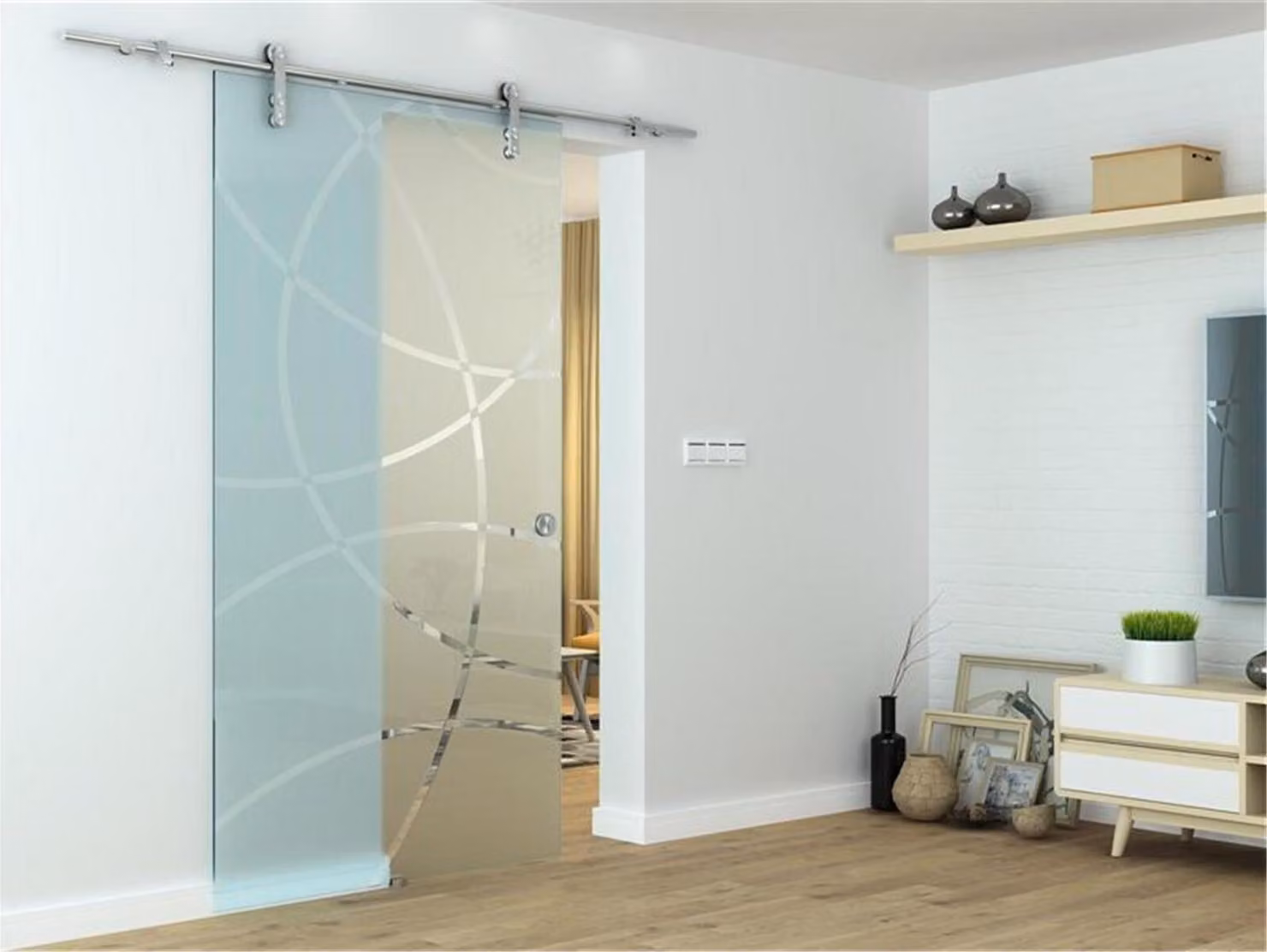 Glaszentrum Hagen - Porte scorrevoli in vetro Porte scorrevoli 2050x775x8 mm Porte scorrevoli in vetro Porte per ambienti, Zirkula, ESG