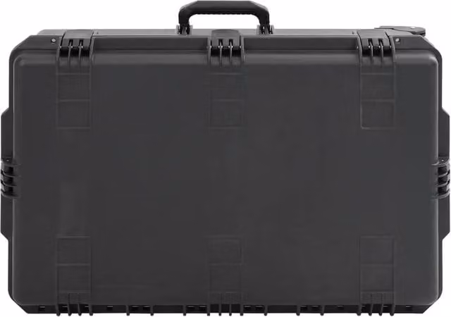 Valigetta da Volo Portatile Impermeabile Nera in Plastica con Inserti L: 79,5 cm, P: 51,5 cm, H: 30,5 cm CFW4644697
