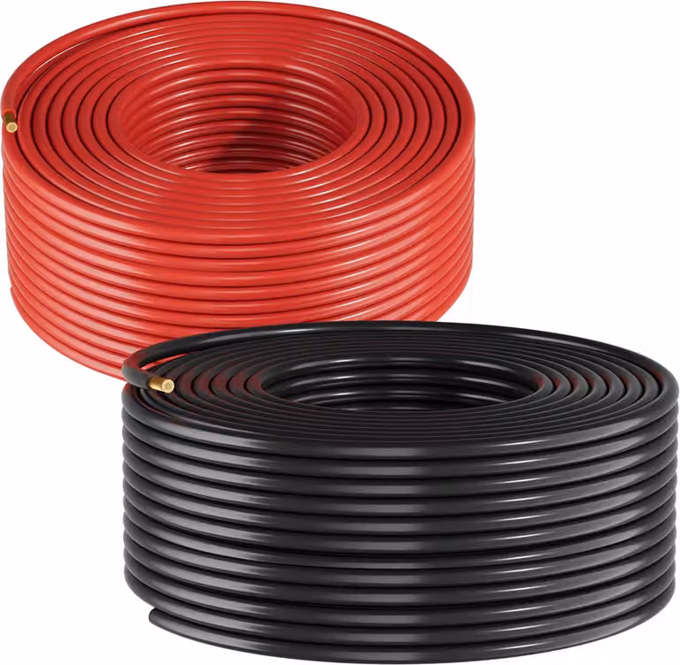 Prolunga cavo solare SucceBuy, 30,5 m nero e 30,5 m rosso, cavo 10 AWG, rame stagnato per impianti fotovoltaici in casa, veicoli, camper, barche, IP67