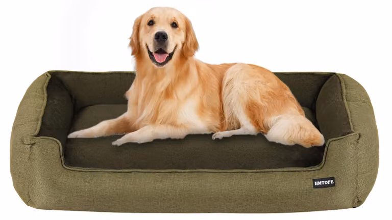 Cuccia per cani, dimensioni 110 x 86 x 26 cm, colore verde oliva, rimovibile e lavabile, adatta sia per interni che per esterni