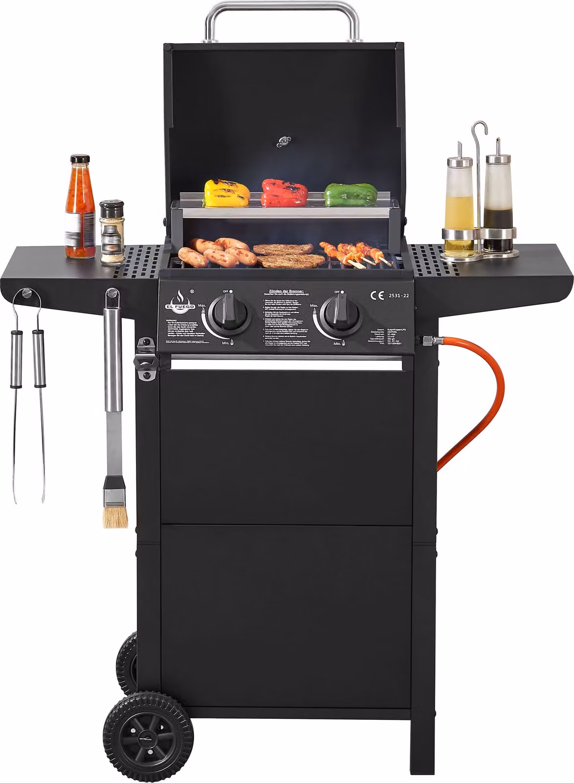 Barbecue a gas El Fuego® "San Jose a 2 bruciatori"