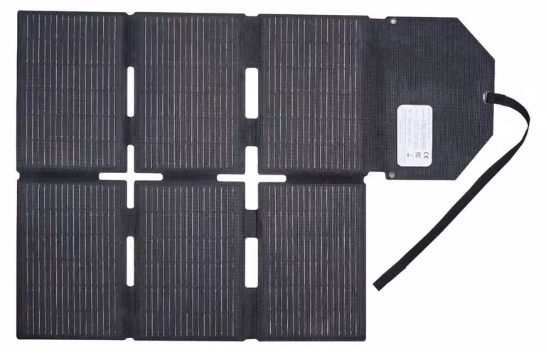 Caricabatterie solare pieghevole da 60 W, pannello solare monocristallino di tipo N 16BB con efficienza del 24%, leggero e portatile con uscita MC4, porte Type-C, USB-A e CC per stazioni di ricarica, campeggio ed escursionismo.