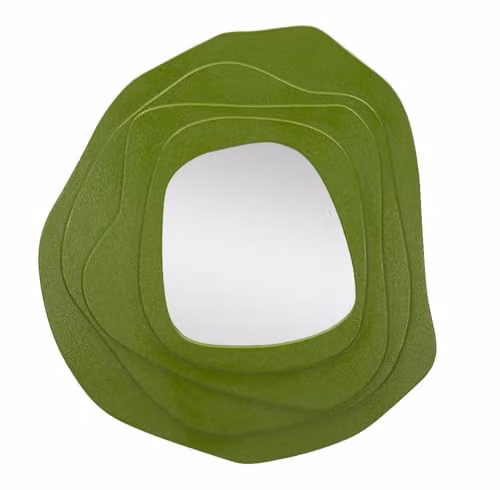 Mauro Ferretti Specchio da Muro Dalia Verde MDF 90x4x97