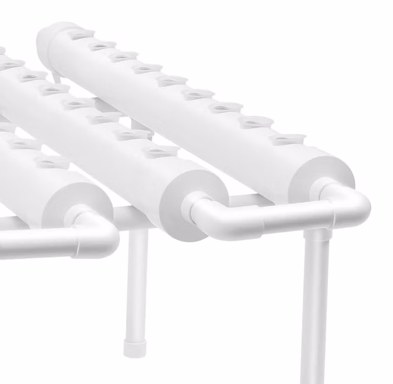 Sistema di coltivazione idroponica a 36 celle, colore bianco - Kit per giardino verticale in PVC-U - Ideale per l'agricoltura indoor