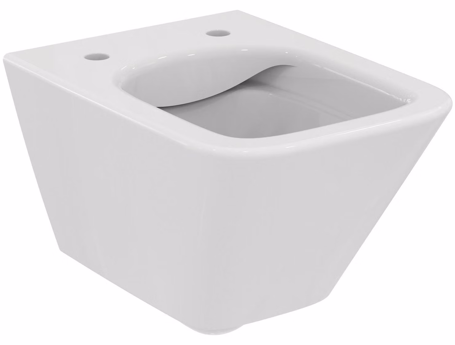 VIGOUR DERBY V3 edge WC da parete compatto 48 cm senza bordo di scarico, rivestimento PflegetectPLUS, bianco