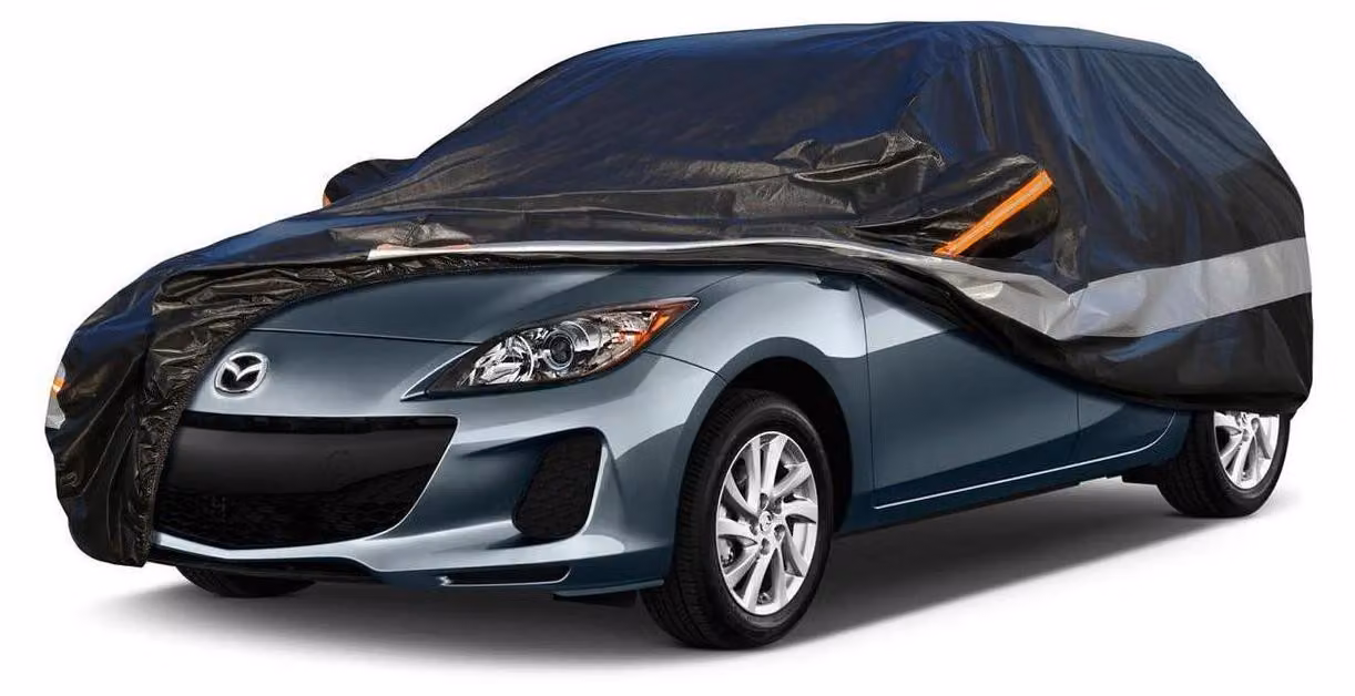 Copertura per auto, 10 strati, impermeabile e traspirante, per Mazda 3 Hatchback (2003-2023), colore nero