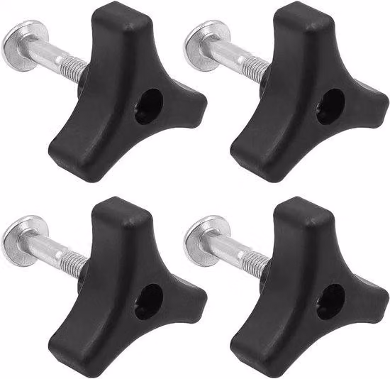 Leva universale per bracci e maniglie per erba, confezione da 4 pezzi, metallo, colore nero, taglia S