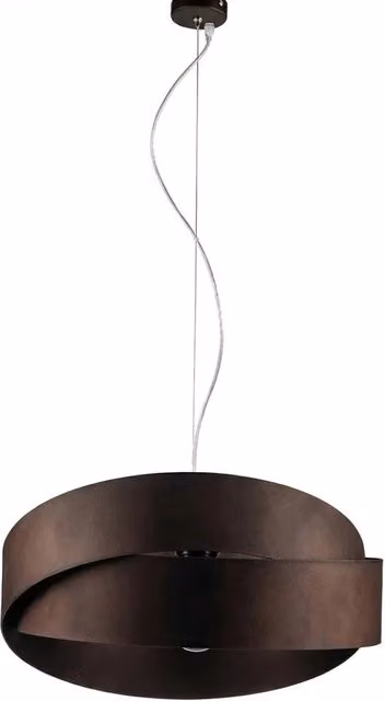 Lampada a sospensione Astro LuceArt Classic con 2 luci, design moderno in metallo marrone e nero, altezza regolabile