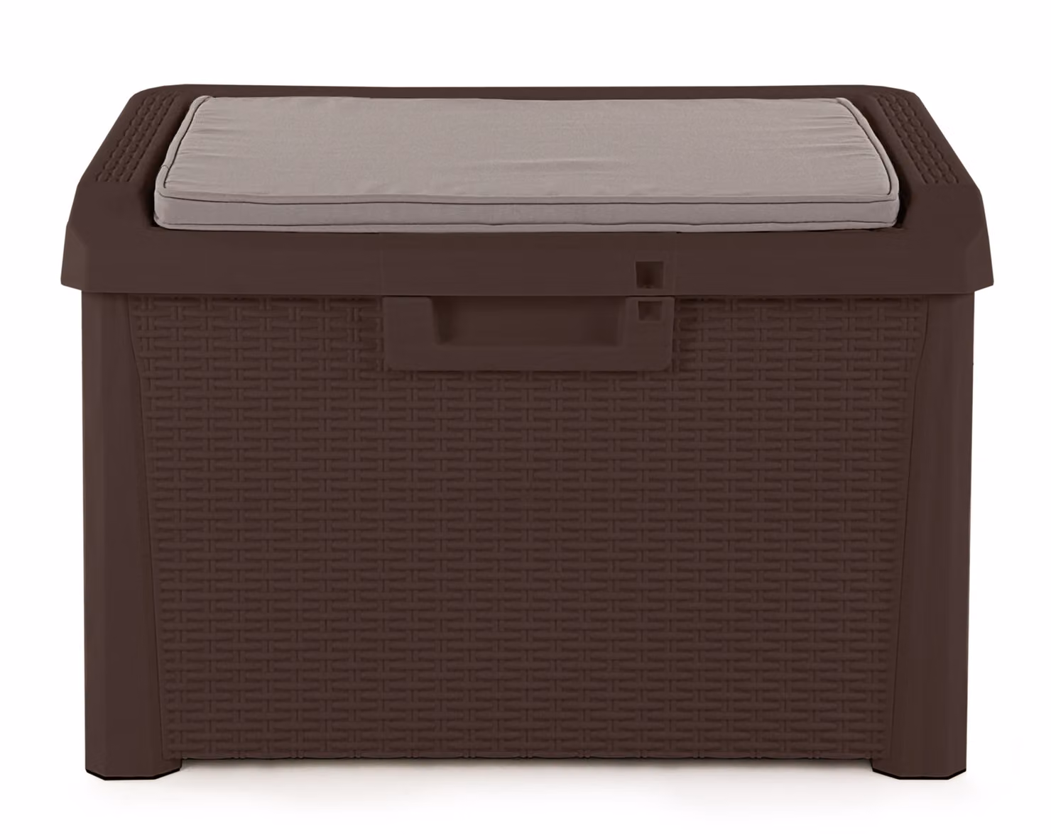 Contenitore per cuscini, cassapanca, contenitore per cuscini da seduta, contenitore per attrezzi da piscina, contenitore da giardino, cassapanca da giardino, contenitore da balcone, contenitore da terrazza, cassapanca per cuscini Santo Kompakt 120 L marro