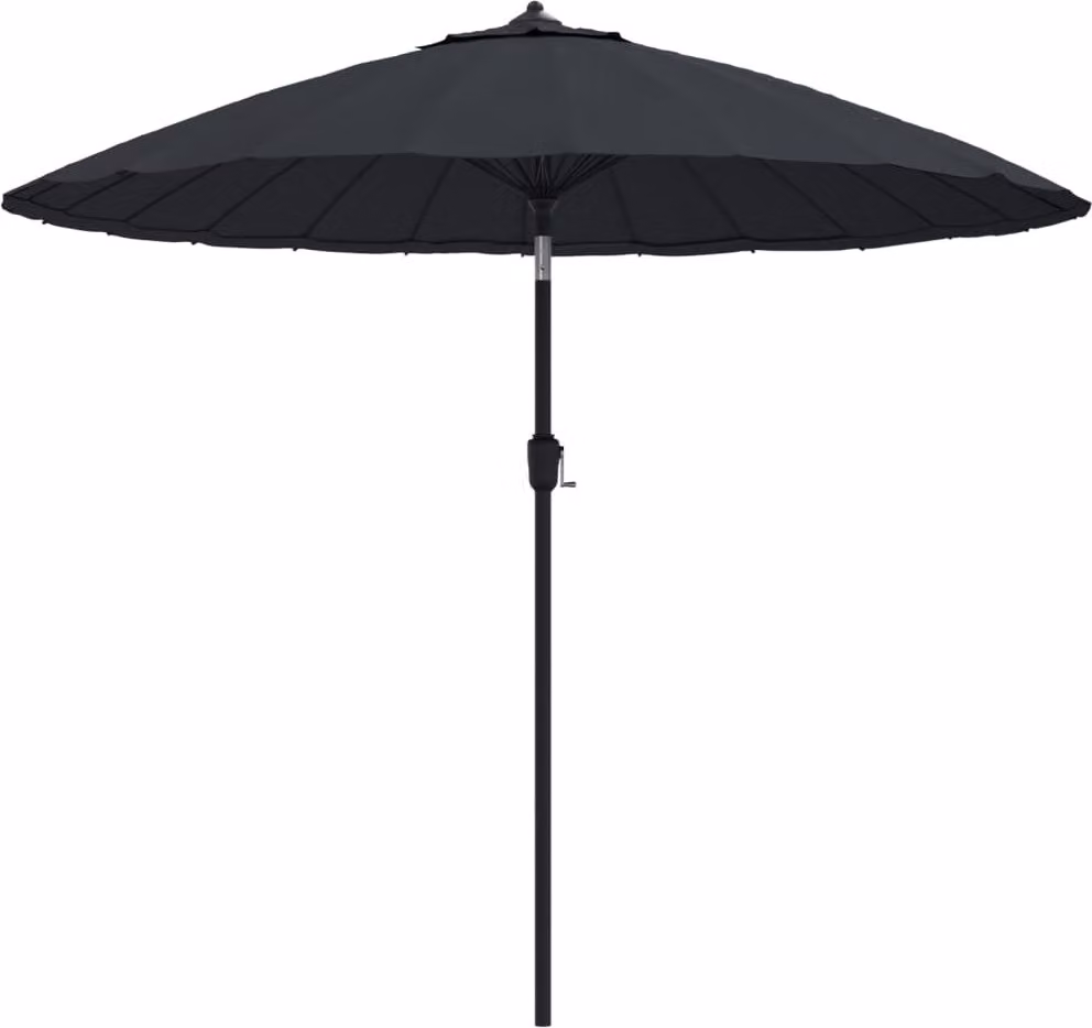 Ombrellone da Giardino con Palo in Alluminio 270 cm Nero