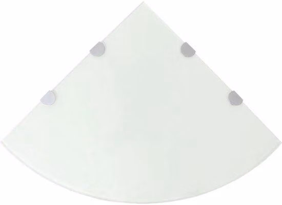Ferramenta angolare stretta - Set da 2 pezzi - 45x45 cm - Bianco