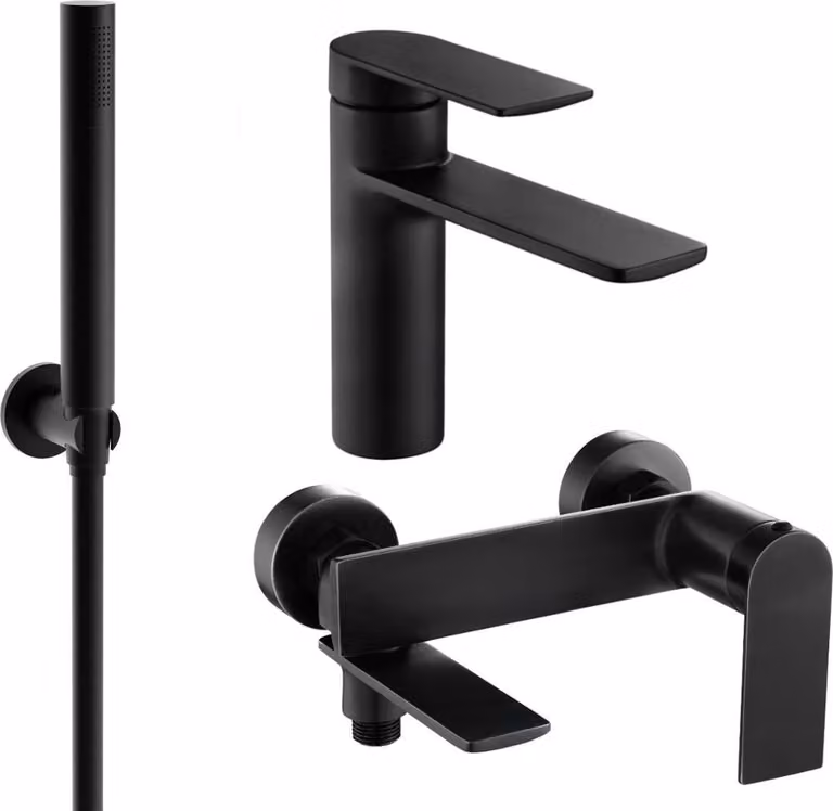 Mexen Zero R70 set vasca, nero - 71103R70-70