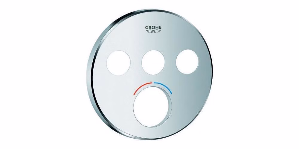 GROHE 46993000 Rosone 46993 rotondo per miscelatore da incasso SmartControl 3ASV cromo