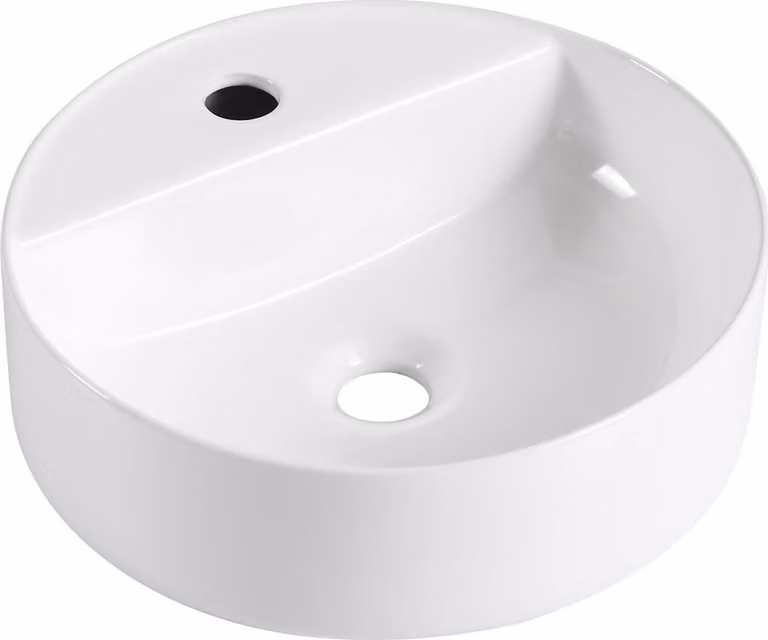 Lavabo appoggio L.37 x H.12 x P.37 cm bianco KALI