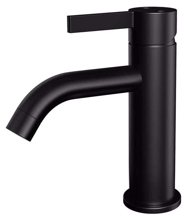 Rubinetto da bagno monocomando con tubi flessibili, miscelatore monoleva per lavabo, a basso consumo di acqua, colore nero