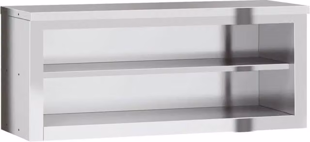 Armadietto a Muro | Mobile Cucina da Parete con Ripiano in Acciaio Inossidabile