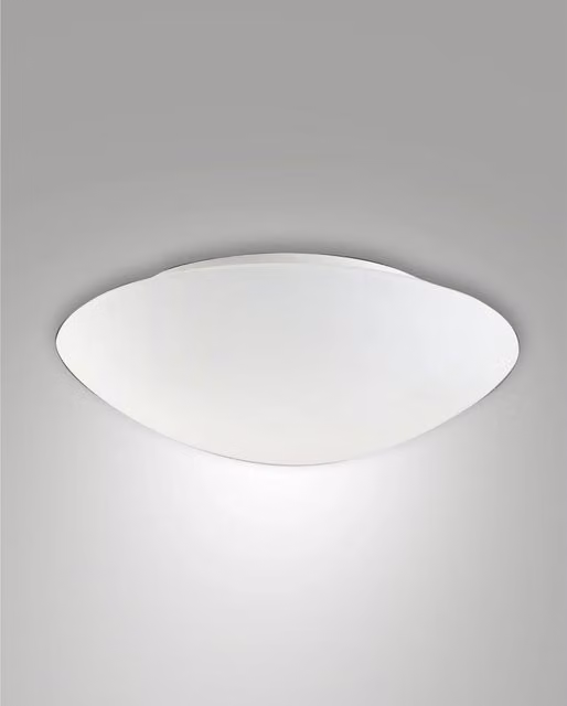 Plafoniera a soffitto Fabas Pandora bianca con LED da 24W, luce calda e tecnologia dimmabile, Diametro: 36 cm
