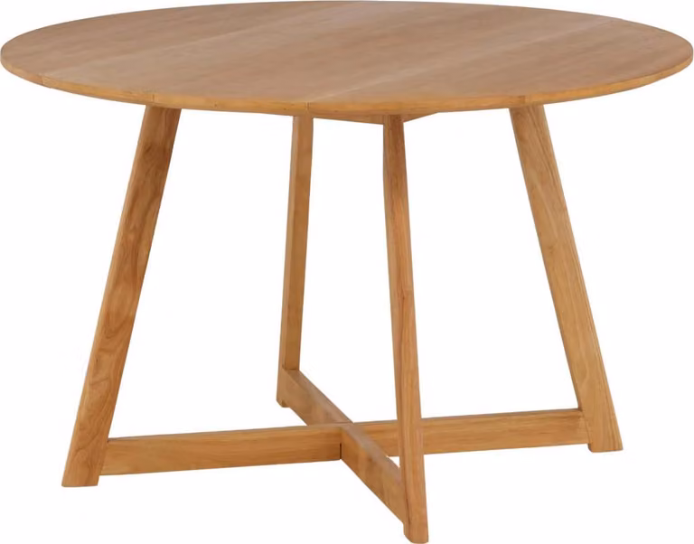 FURNLUX Tavolo da pranzo Yakidon Oak 52cm / Hauptfarbe: Beige / Dimensioni: 52 x 120 x 75 cm