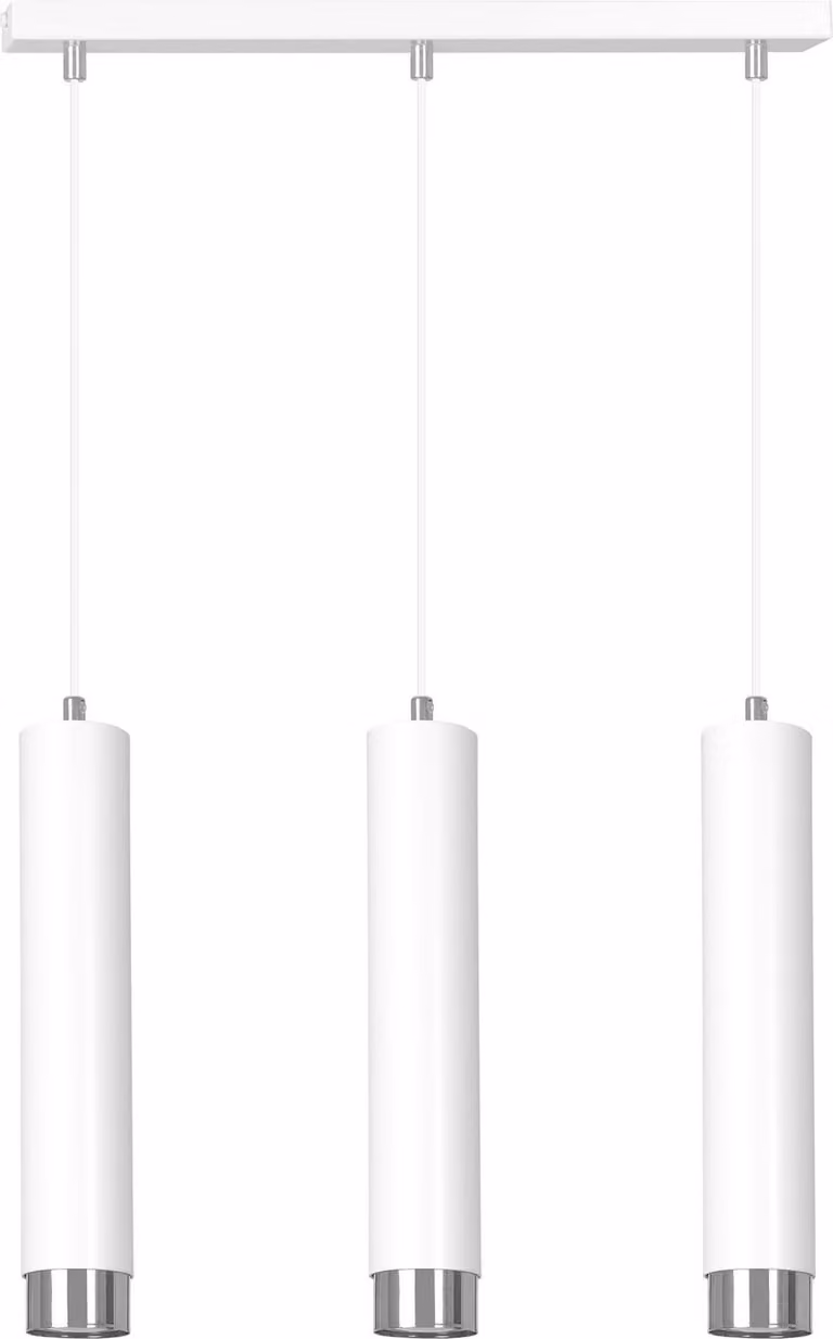 Lampadario Emibig 3xGU10 30W KIBO 3 WH/CHROME 641/3