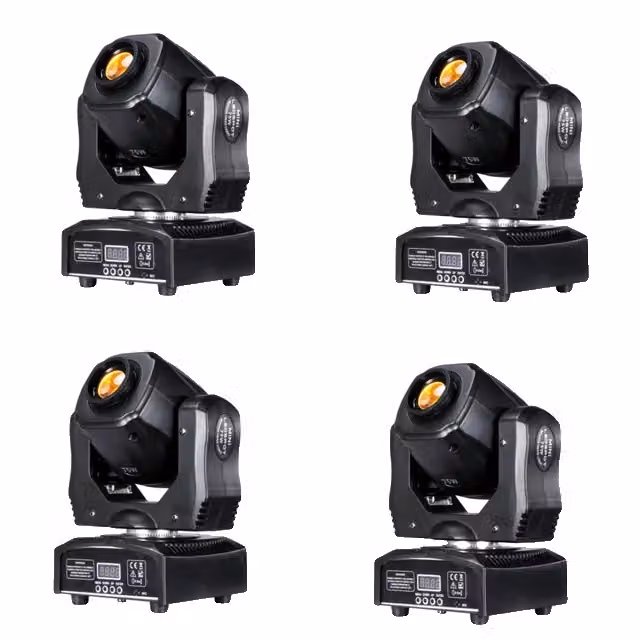 Mini LED a testa mobile, 75W, controllo DMX