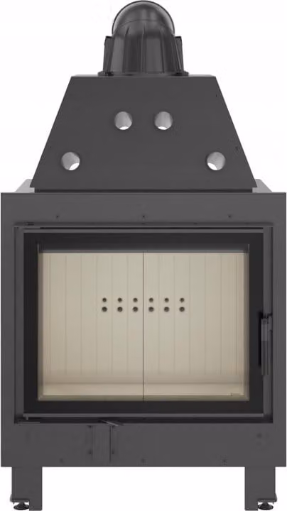 Inserto per caminetto in acciaio KRATKI MBA 17 kW Ø 200 con molla della porta