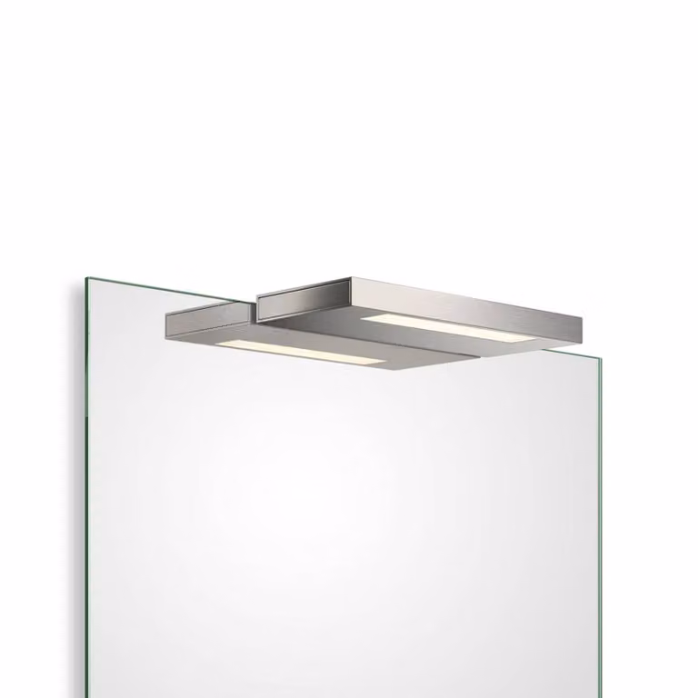 Decor Walther Applique da parete Slim 1-24 N, Alluminio / Grigio / Zincato, Bagno, Alluminio, Moderno, Applique