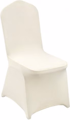 Set di 50 coprisedie pieghevoli VEVOR in spandex elasticizzato lavabili, modello universale per sedie da pranzo, colore bianco avorio