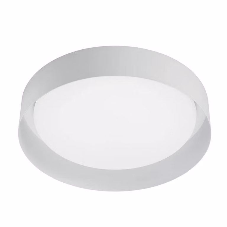 Linea Light Plafoniera a LED Crew 2, Bianco / Opale, Corridoio, Metallo, Moderno, Plafoniera LED