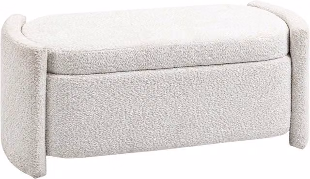 Panca contenitore ingresso ¨C Xylo ¨C imbottita beige 105x44x45,5 cm