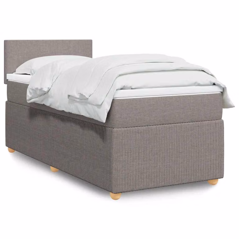 vidaXL Letto Ibrido con Materasso a Molle Insacchettate in Tessuto, L/P/H: 90 x 200 cm