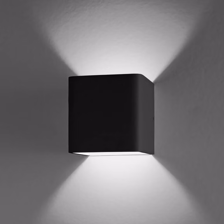 Egger Licht Applique da parete a LED Gino, dimmerabile, Nero, Corridoio, Alluminio, Moderno, Applique a LED