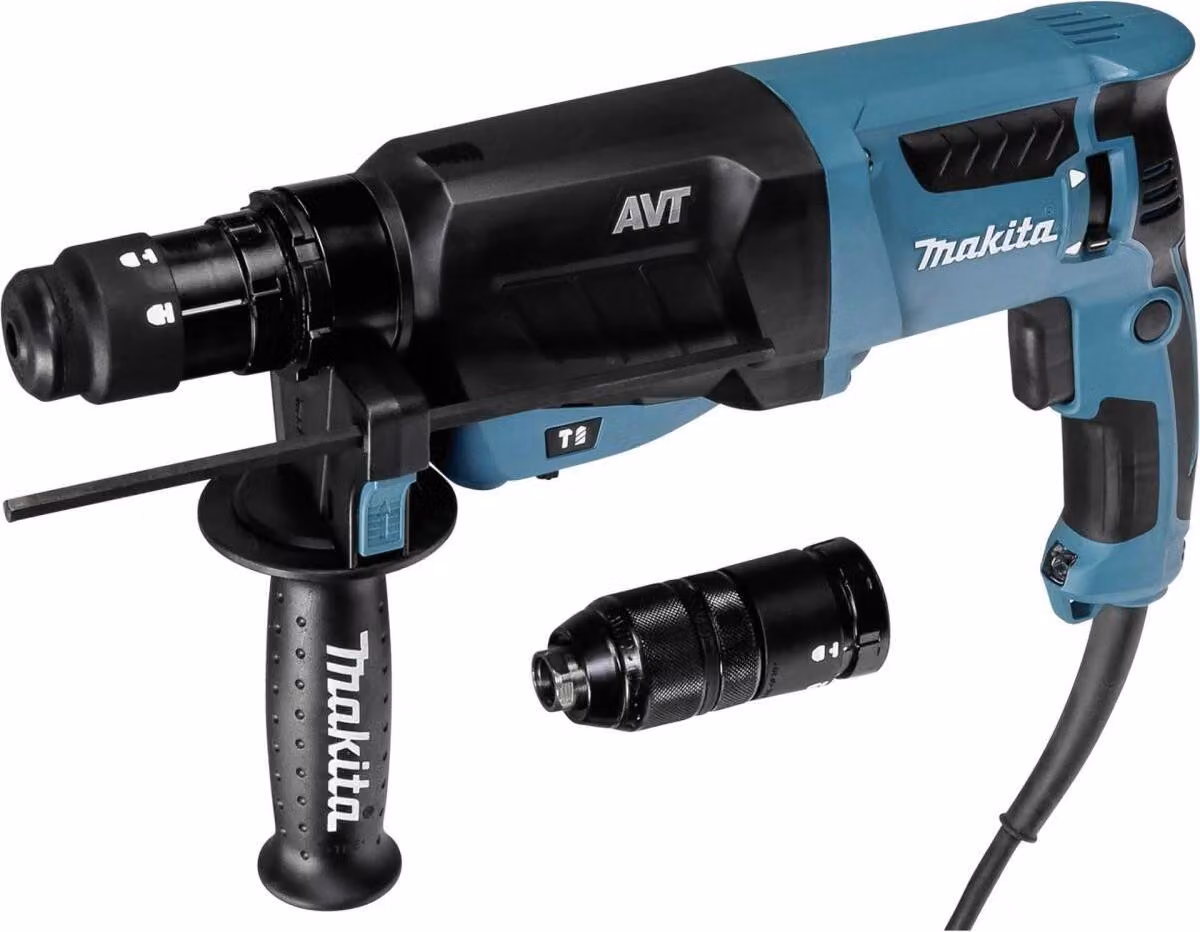 Makita HR2631FTJ - Trapano a percussione rotante - 800 W - 3 modalità - SDS-plus - 2,4 joule