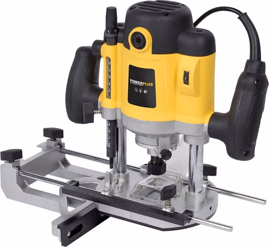 Fresatrice per legno 1500 watt + 12 teste di fresatura + custodia