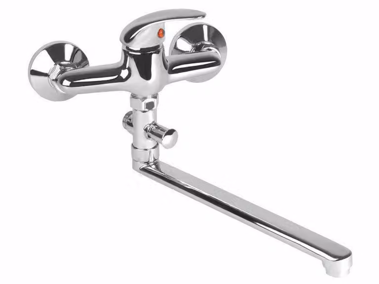 Miscelatore a nucleo Viking (65110) senza doccia, interasse 100 mm, braccio dritto 30 cm, cartuccia 35 mm