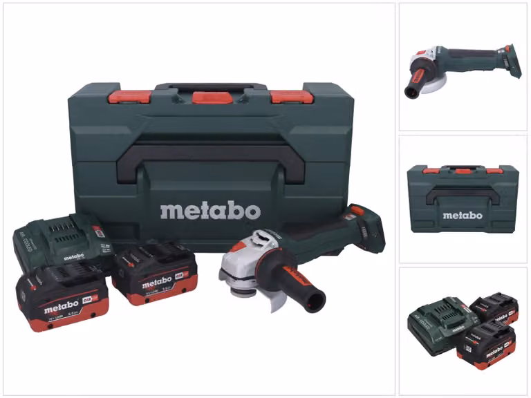 Metabo WPB 18 LT BL 11-125 Quick Akku-Winkelschleifer 18V (2 x Akku) 613059660