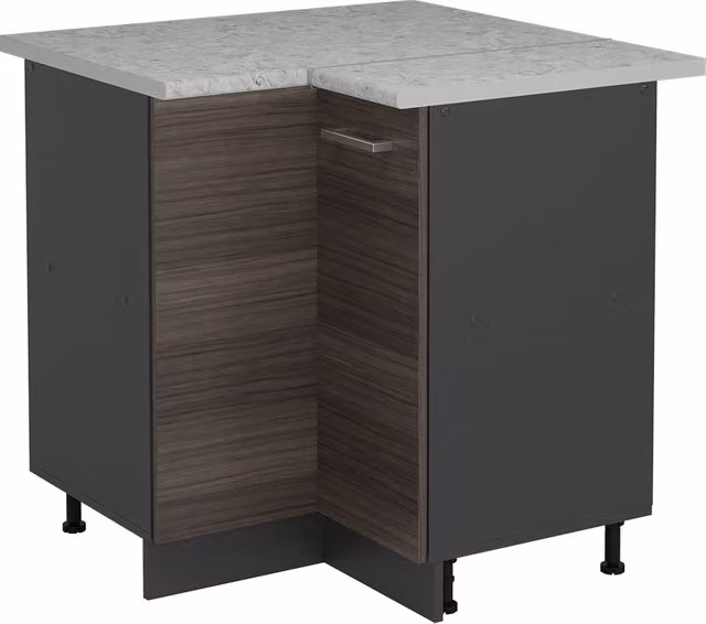 Mobile ad angolo cucina R-Line Grigio nobile/Antracite 75.6 cm PL Marmo Vicco