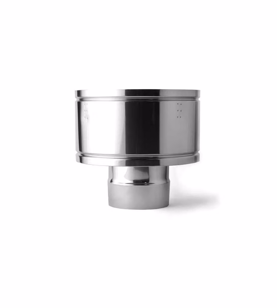 Terminale antintemperie Inox Conix mono Ø 80 mm